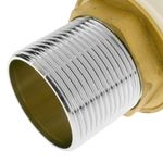 Válvula de desagüe 9cm con rebosadero. Tapón para lavabo y baño universal G1-1/4 cromado - KS10200 - 09