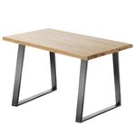 Pies rectangulares para mesa. Patas en acero negro 700 x 85 x 730 mm 2-pack - IP03200 - 04
