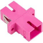 Acoplador de fibra óptica SC a SC multimodo OM4 simplex - AF06400 - 06