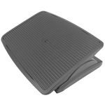 Reposapiés con plataforma ajustable de plástico negro 450 x 350 mm - AG00400 - 01