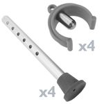 Silla de ducha antideslizante regulable en altura reforzada para personas mayores - KD02300 - 10