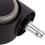 Rueda pivotante de nailon y PVC gris sin freno 50mm M10 5 pack - KR02600 - 10