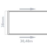 Rollo bobina de etiquetas adhesivas compatibles con Brother DK-22225 ancho 38mm long. 30.48m - KT06900 - 02