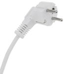 Cable de alimentación IEC-60320 blanco C13-acodado SCHUKO-macho 1.8m - CH08700 - 03