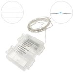 Tira de luces decorativas de 50 luces LED IP44 y 8 funciones blanco día 3 m a pilas - GI09400 - 03