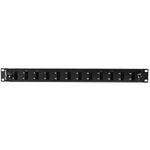 Patch panel para rack 19" 1U 12 SC duplex o LC quad - FQ10100 - 04
