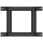 Armario Rack abierto fondo ajustable 19" 18U F600 800x600x1051mm desmontado DIY negro Lanberg - WL58600 - 04
