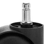Rueda pivotante de nailon y PVC sin freno 50 mm M10 5 pack - KR02700 - 05