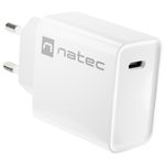 Cargador USB Natec Ribera 1X USB-C 20W blanco NUC-2059 - NT36800 - 01