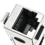 Conector keystone RJ45 hembra a RJ45 hembra Cat.6 FTP compacto metálico - RX03600 - 04