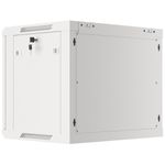 Armario Rack mural 19" 9U F450 600x450x512mm pared desmontado DIY blanco Lanberg - WK32000 - 04