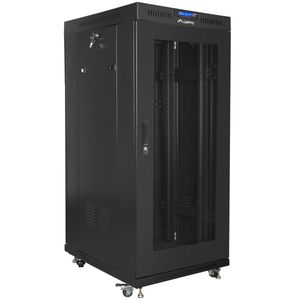 Armario Rack 19" de pie 27U F800 600x800x1431mm negro Lanberg