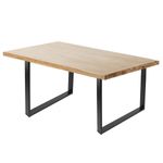 Pies rectangulares para mesa. Patas en acero negro 800 x 80 x 730 mm 2-pack - IP01100 - 04