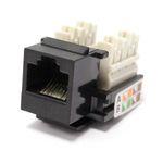 Keystone RJ45 hembra a TB110 Cat.5e UTP negra - RC06500 - 01