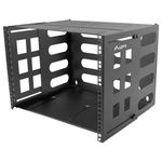 Estructura rack mural de 8U configurable en profundidad para instalación en pared Lanberg FB01-5408-10B) - RZ17100 - 05