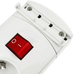 Regleta de 4 enchufes schuko con interruptor individual sin cable - CA00700 - 08