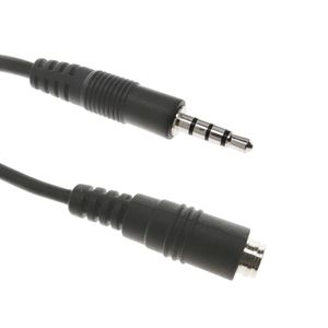 Cable de audio auricular y micrófono minijack 4 pin 3.5mm para macho a hembra de 3m