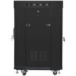 Armario Rack 19" de pie 15U F600 600x600x905mm negro Lanberg - WL50000 - 02