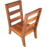 Revistero de Madera de Teca para la organización de libros, revistas y periódicos en forma de U - KZ17100 - 04