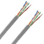 Bobina de cable de red ethernet Cat. 6a UTP CCA de 100 m rígido de color gris - LN07100 - 06