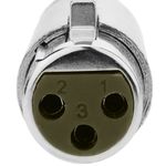 Conector XLR3 3-pin hembra plateado - XN07300 - 06
