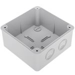 Caja de superficie cuadrada transparente IP66 libre de halógenos LSZH 120x120x140mm - AE15800 - 09