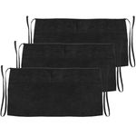Delantal de camarero 60 x 30 cm negro de cintura corto con 3 bolsillos 3-pack - MM10100 - 01