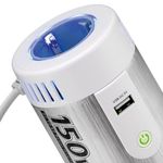 Inversor eléctrico onda modificada 12 VDC a 220 VAC de 150W y USB - YD03100 - 02