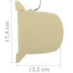 Recogedor abatible para persiana en color marfil - BS21400 - 02