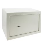Caja fuerte de seguridad de acero y con llaves 31 x 20 x 20 cm beige - BY01200 - 01