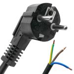 Cable de alimentación eléctrico H05VV-F 1.8m de enchufe schuko a bornes 3x1.50mm² - FE00100 - 01