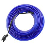 Cable electroluminiscente azul de 2.3mm en bobina 5m con pilas - NW00800 - 01