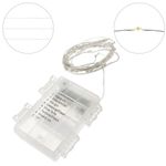 Tira de luces decorativas de 40 luces LED IP44 y 8 funciones blanco cálido 3 m a pilas - GI09200 - 03