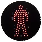 Luz LED para semáforo IP65 200mm de 12-24V peatón rojo - S113900 - 04