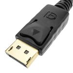 Cable Displayport 2K 4K 1080p FullHD para transmisión de audio y vídeo digital de 5 m color negro - YQ05400 - 05
