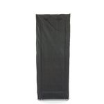 Armario ropero y zapatero de tela desmontable 60 x 30 x 160 cm negro con puerta enrollable - DX09100 - 07