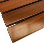 Asiento de ducha abatible. Silla plegable para ancianos de madera tropical y aluminio 900x338mm - SA67700 - 07