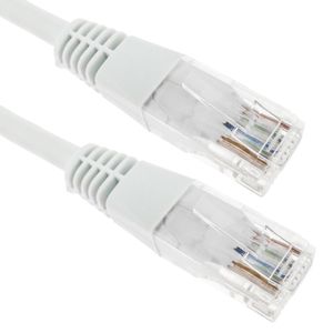 Cable de red ethernet Cat. 5e UTP de 1 m de color blanco