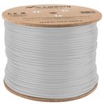 Bobina de cable de red ethernet Cat. 6a FTP de 305 m rígido de color gris fluke tested LCUF6L-11CU-0305-S - LM13200 - 03