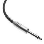 Cable audio micrófono instrumento mono jack 6.3mm macho a macho de 2m - AX06200 - 04
