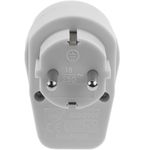 Clavija enchufe schuko de color blanco 220VAC con interruptor - IA08500 - 05
