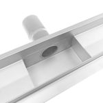 Canaleta de desagüe para ducha 90x7 cm para azulejo en acero inoxidable - KS12500 - 08