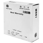 Bobina de cable de red ethernet Cat. 6a FTP de 100 m rígido de color gris - LM03500 - 03