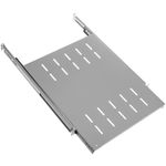 Bandeja telescópica ajustable para armario rack 19" de 1U y fondo 550mm blanco - RZ02700 - 03