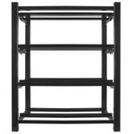 Marco de batería para UPS 830X454 de 2 filas con 4 niveles y 8 estantes color negro de Lanberg OR01-830454-204-BK - UP19500 - 03