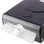 Dispensador de toallas de papel para baño en negro 274x103x373mm - KS06400 - 06
