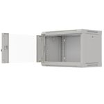 Armario rack mural 19'' 6U 540x350x370mm blanco pared desmontado DIY Lanberg - WN11400 - 06