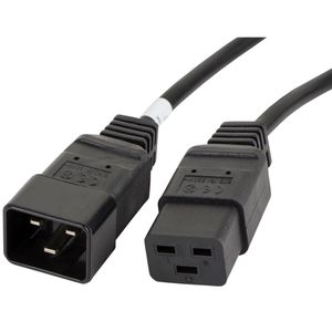 Cable IEC C19 a IEC C20 negro 1,8 m de Lanberg CA-C19E-10CC-0018-BK