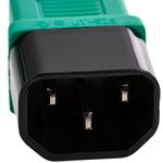 Cable eléctrico de alimentación IEC60320 C13 a C14 de color verde de 3m - CH04500 - 03