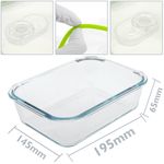 Recipiente para alimentos hermético de cristal con válvula activa de 1000 ml - KT11200 - 02